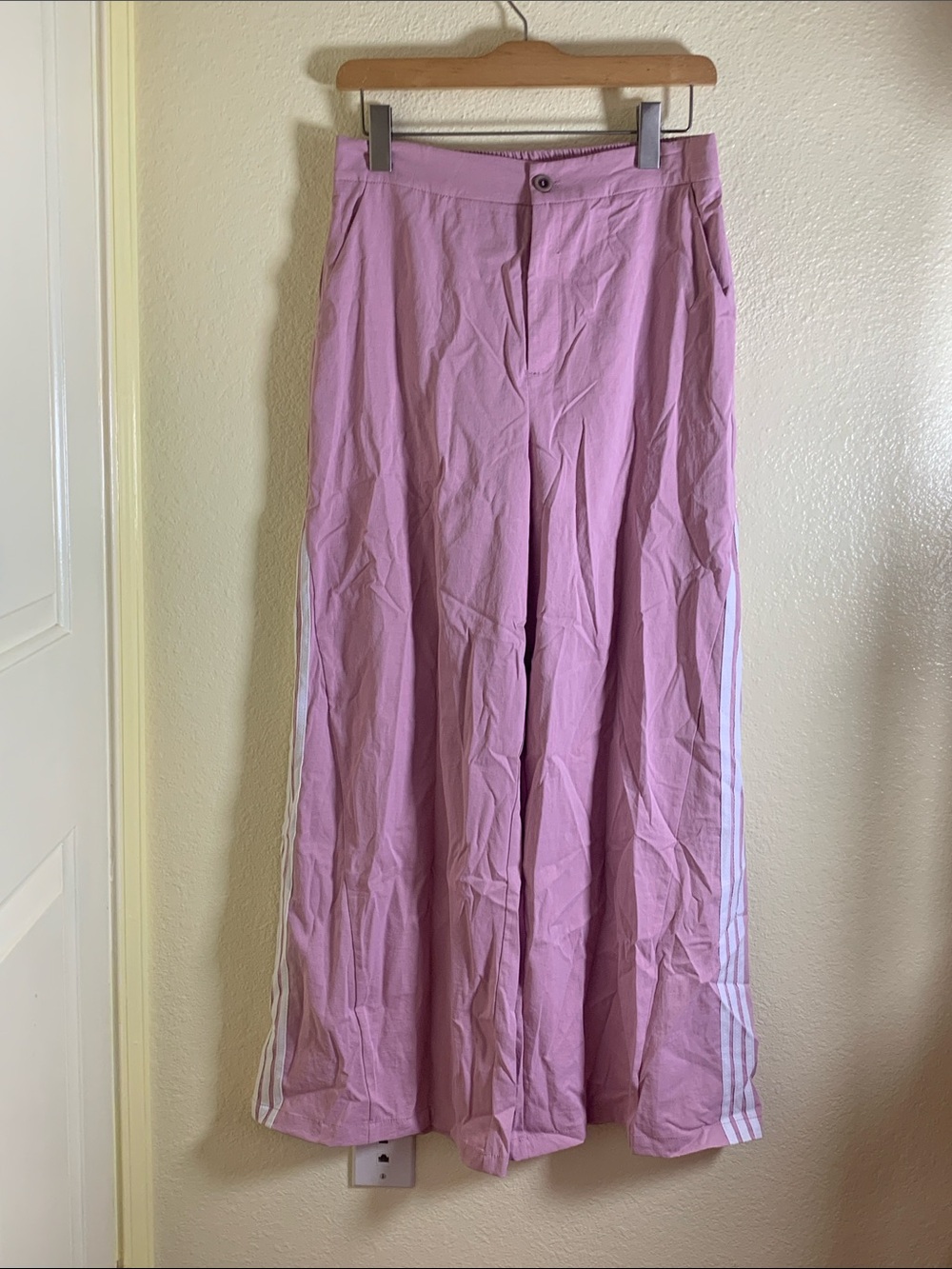 NWOT Light Pink Wide-Leg Pants, Size L